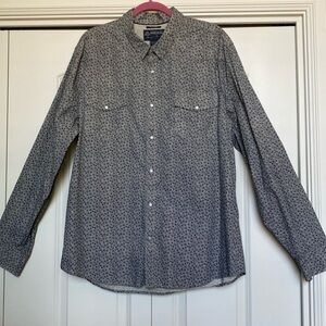 American Rag Pearl Snap Shirt Men’s XXL Floral Western Rodeo Cowboy Cotton